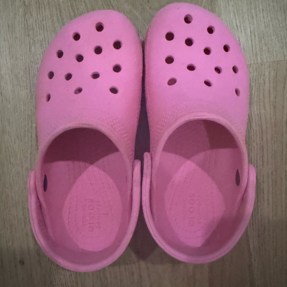 Pink crocs size 12